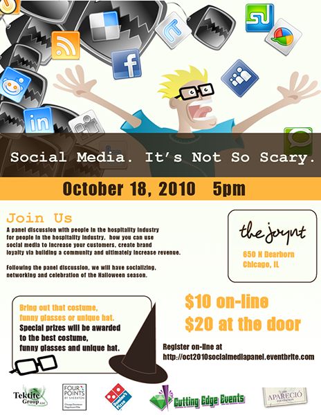 Social media event flyer front